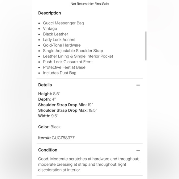 Gucci Top Handle Black Leather Kelly Bag With Lock | Authentic Vintage - Picture 2 of 16